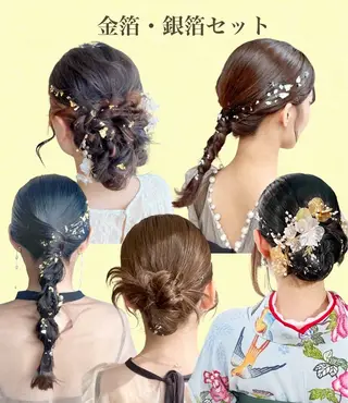 セミロング ヘアセット💘 似合わせカラーのヘアスタイル