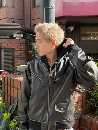 カラー メンズ メンズカット サハシのヘアスタイル