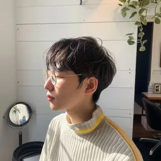 ショート カラー パーマ ヘアアレンジ メンズ MODEK's西宮店 マネージャー神道有基のヘアスタイル