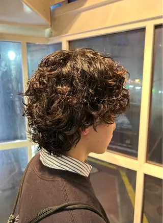 パーマ メンズ yori所属・メンズパーマ/メンズ カット/たばたよしきのヘアスタイル