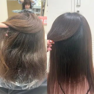 パーマ アレンジ🎀暗髪🥣 FACE。らんのヘアスタイル