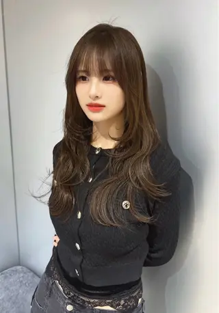 ロング カラー ブリーチなしカラー/ 髪質改善/艶髪そうまのヘアスタイル