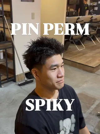 ショート パーマ メンズ 長島勇斗 💈メンズカット💈のヘアスタイル