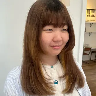 ロング カラー ヘアアレンジ 無料カットモデル‪✨ ✂️Nanami🌷のヘアスタイル