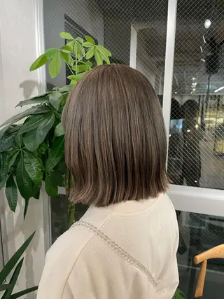 ミディアム カラー HAZEL 博多所属・shiori/ 博多美容室のヘアスタイル
