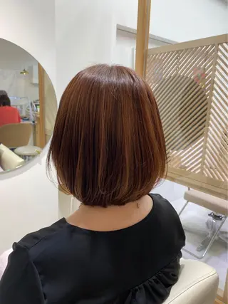 ミディアム カラー 山内 瑞穂のヘアスタイル