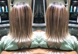 ミディアム カラー 北條 優輝のヘアスタイル