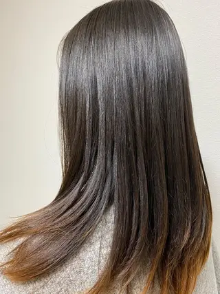 セミロング パーマ ヘアーデザイン ククイ所属・【緩パン】イトウ シンゴのヘアスタイル