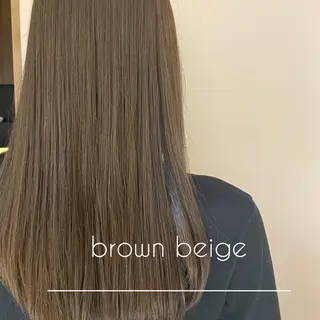 セミロング カラー 🍼顔周りカット/ レイヤー/小川華奈のヘアスタイル