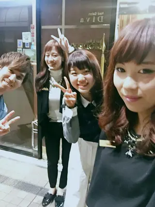 セミロング カラー ナガイ ユウキのヘアスタイル