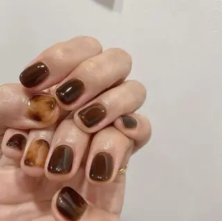 ネイル unwind ┊︎冬っぽネイル🧸のネイルデザイン