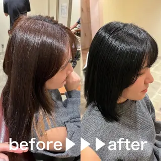 ミディアム カラー ヘアアレンジ 西川 舞彩のヘアスタイル