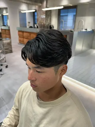 ショート パーマ メンズ 波巻きスパイラルパー マ/シャドウパーマ駿のヘアスタイル