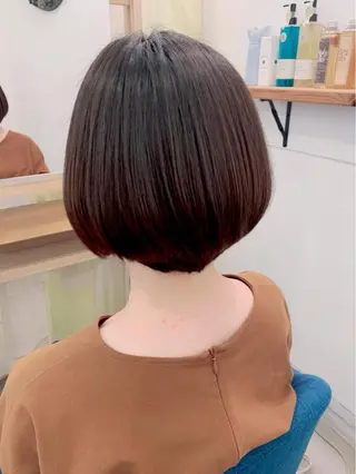 ショート カラー 【髪質改善】【美髪】 【ツヤ髪】ほしのちりのヘアスタイル