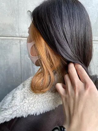 ミディアム 新宿髪質改善レイヤー カット内田智大のヘアスタイル