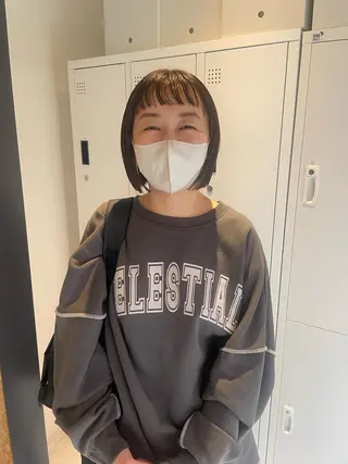 ショート カラー パーマ 髙橋奈緒子 ⭐︎newi京橋のヘアスタイル