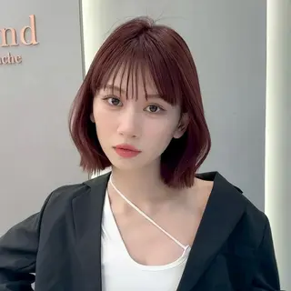 ショート ボブ・レイヤー・縮毛 くびれボブ・内藤康太のヘアスタイル