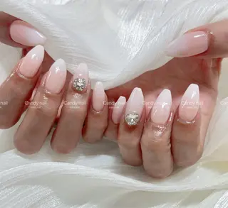 ネイル candy nail 韓国風ワンホンネイルのネイルデザイン