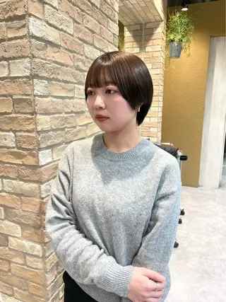 カラー 縮毛 酸性ストレート /ayumu☆のヘアスタイル