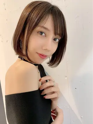 ミディアム フラミューム 伊勢崎のヘアスタイル