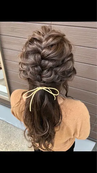 ロング ヘアアレンジ 韓国レイヤー/髪質 改善/縮毛🤍吉田のヘアスタイル