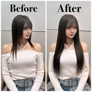 ロング 韓国ヘア/エクステ/ Maiのヘアスタイル