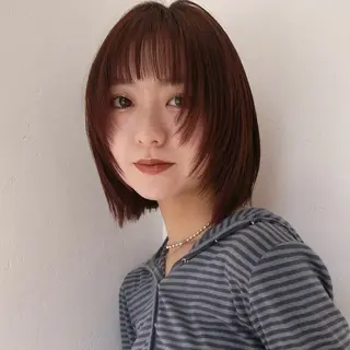 ショート カラー ベージュ/透明感/ 桃子のヘアスタイル