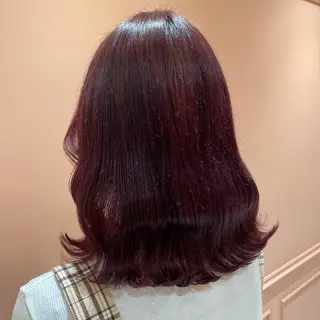 ミディアム カラー MOE🐈‍⬛🎀 エクステ/ワンホンのヘアスタイル