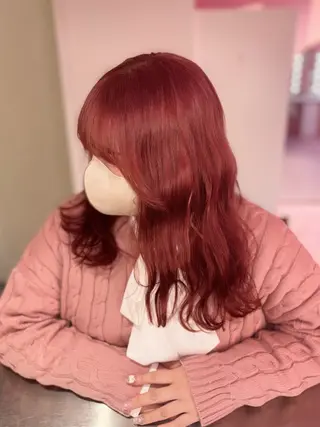 ミディアム 田中麻鈴/ハイトーン /ミルクティーのヘアスタイル