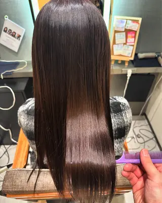 ロング カラー ヘアアレンジ 大人美人:髪質改善 ✂︎YUGOのヘアスタイル
