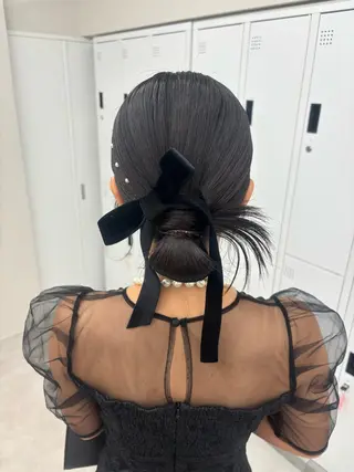 ロング カラー ヘアアレンジ メンズ シールエクステ🎀 羽エクステ🌙しぇるのヘアスタイル