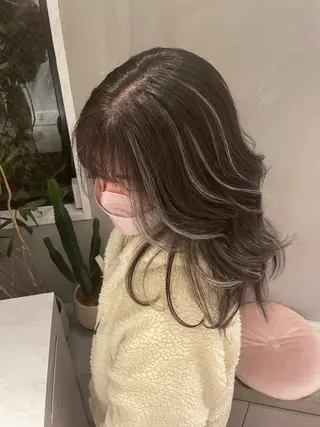 ロング カラー パーマ ヘアアレンジ メンズ キッズ ネイル マツエク・マツパ アイブロウ Dimo＆所属・ハイライトカラー /ダイスケのヘアスタイル