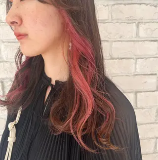 ロング カラー ガーリー/暖色カラー /横浜/さくらのヘアスタイル
