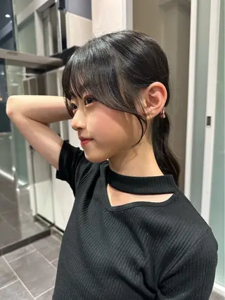 ロング カラー ヘアアレンジ 似合わせ/透明感 カラー/ツヤ髪/かこのヘアスタイル