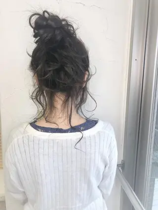 ロング ヘアアレンジ omocha hair salon所属・大嶋 伸吾のヘアスタイル