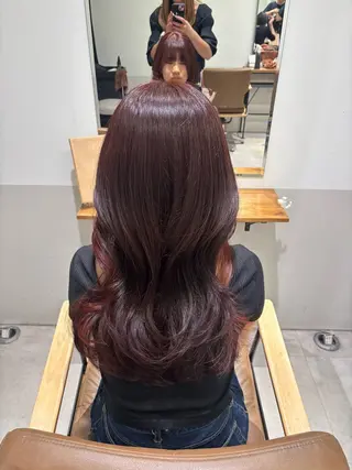 セミロング かのん /髪質改善/大阪梅田のヘアスタイル