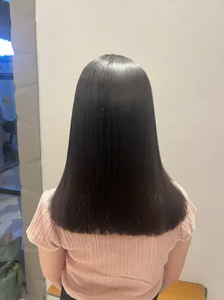 セミロング ヘアメ/暖色 カラー/あつはのヘアスタイル