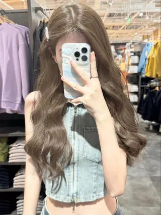 カラー 🤍韓国大人っぽ ベージュMAI🤍のヘアスタイル