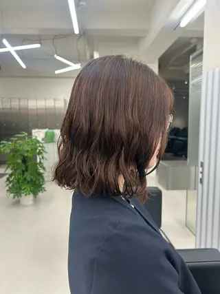 ショート パーマ aoba🩵 /コテ巻き風パーマのヘアスタイル