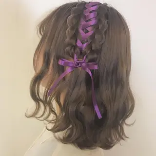 ヘアアレンジ 顔まわり‎🤍小顔 カット🤍みさきのヘアスタイル