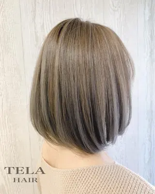 ショート カラー ヘアアレンジ HUENEST アカデミーサロンのヘアスタイル