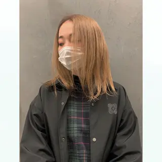 ミディアム カラー 佐藤 純生のヘアスタイル