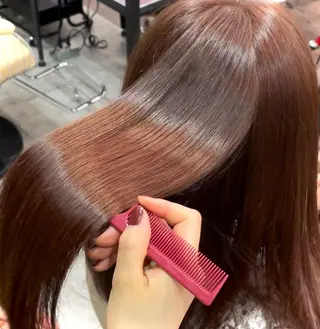 セミロング カラー nana 似合わせカットのヘアスタイル