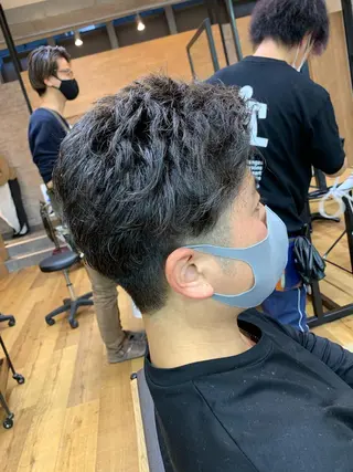 パーマ メンズ 天野 開のヘアスタイル