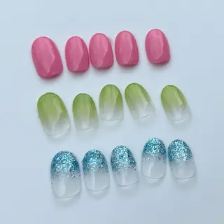 ネイル RIEKO🍒 ワンホン♡推しネイルのネイルデザイン