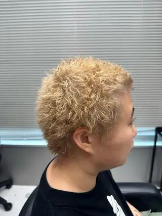 ショート カラー パーマ メンズ 🔥メンズヘア/ 🔥表参道/谷口泰基のヘアスタイル