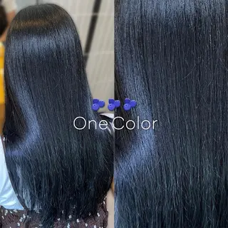 ロング カラー ラフィスヘアードープ所属・👑髪質改善Wカラー /グレージュ/アユカのヘアスタイル