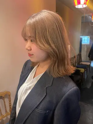 セミロング 韓国 / 中国ヘア 🦋Noniのヘアスタイル