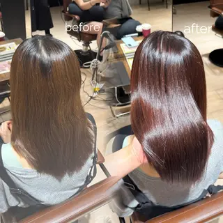 セミロング カラー 白髪染めモデル様 募集中💖祝迫華艶のヘアスタイル