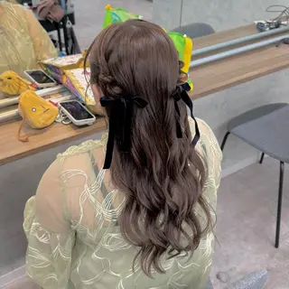 ロング ヘアアレンジ JUNSHIN🦋 ヘアセット／カラーのヘアスタイル